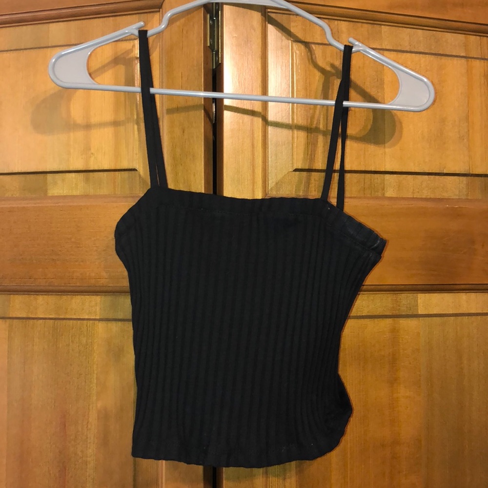 Black crop top